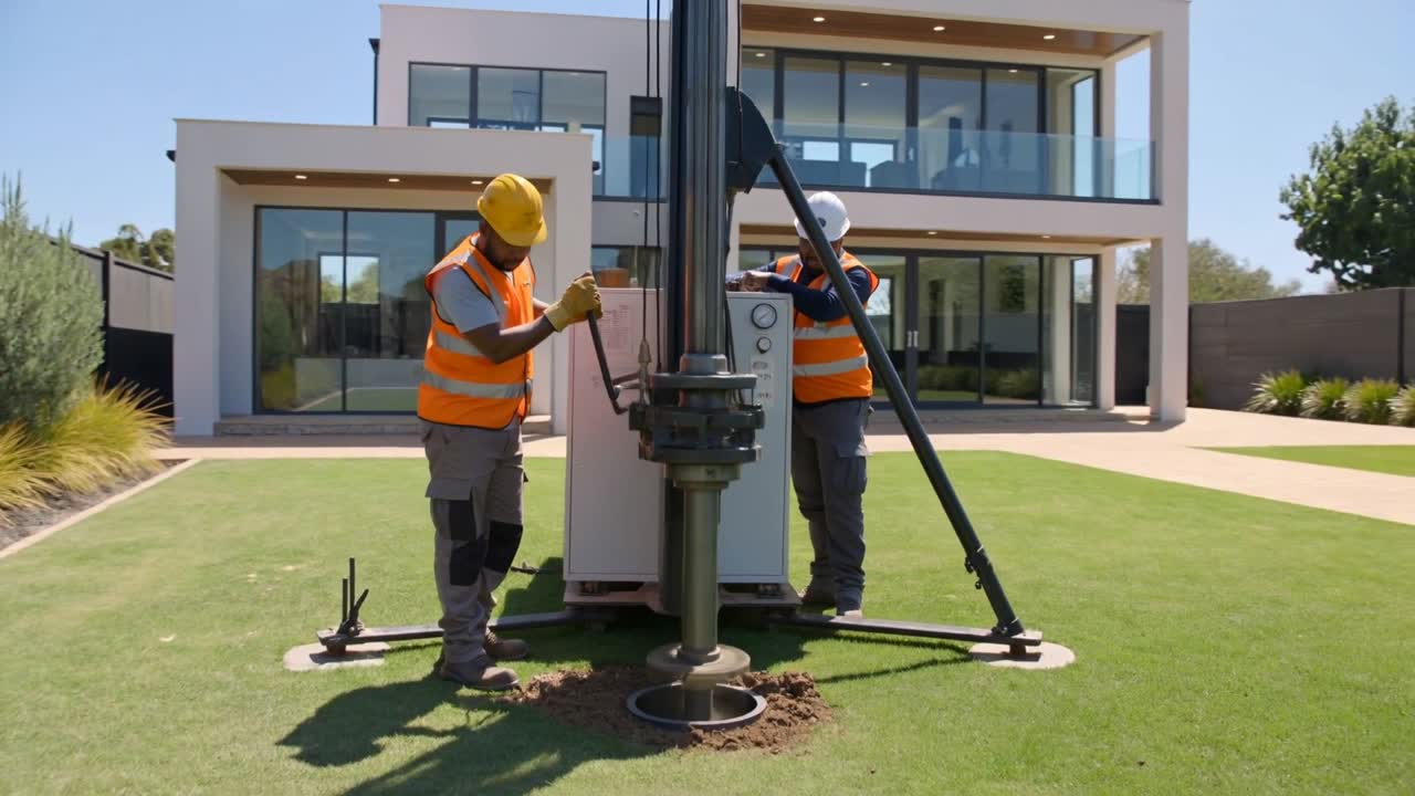 Wellpoint Installation Pretoria - wellpoint installation crew jetting a wellpoint on a Pretoria property